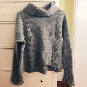 Grey Turtle neck Free People Sweater